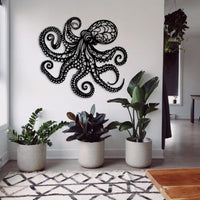 Metal Octopus Wall Art