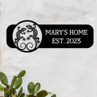 Gecko Custom Metal Sign