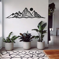Abstract Mountain Metal Wall Decor
