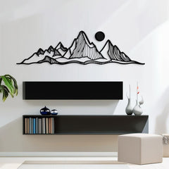 Abstract Mountain Metal Wall Decor