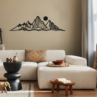 Abstract Mountain Metal Wall Decor