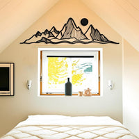 Abstract Mountain Metal Wall Decor