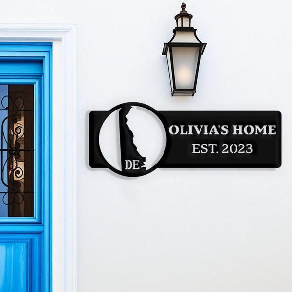 Delaware Custom Metal Sign