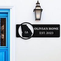 Georgia Custom Metal Sign