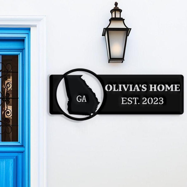 Georgia Custom Metal Sign