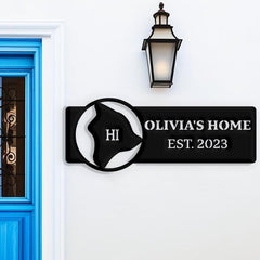Hawaii Custom Metal Sign