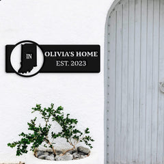 Indiana Custom Metal Sign