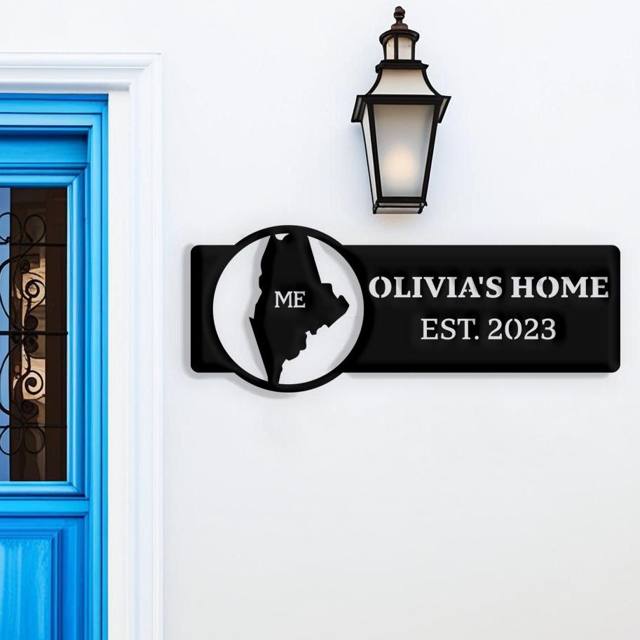 Maine Custom Metal Sign