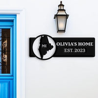 Maine Custom Metal Sign