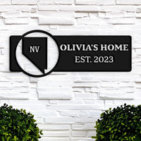 Nevada Custom Metal Sign