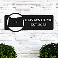 Oregon Custom Metal Sign