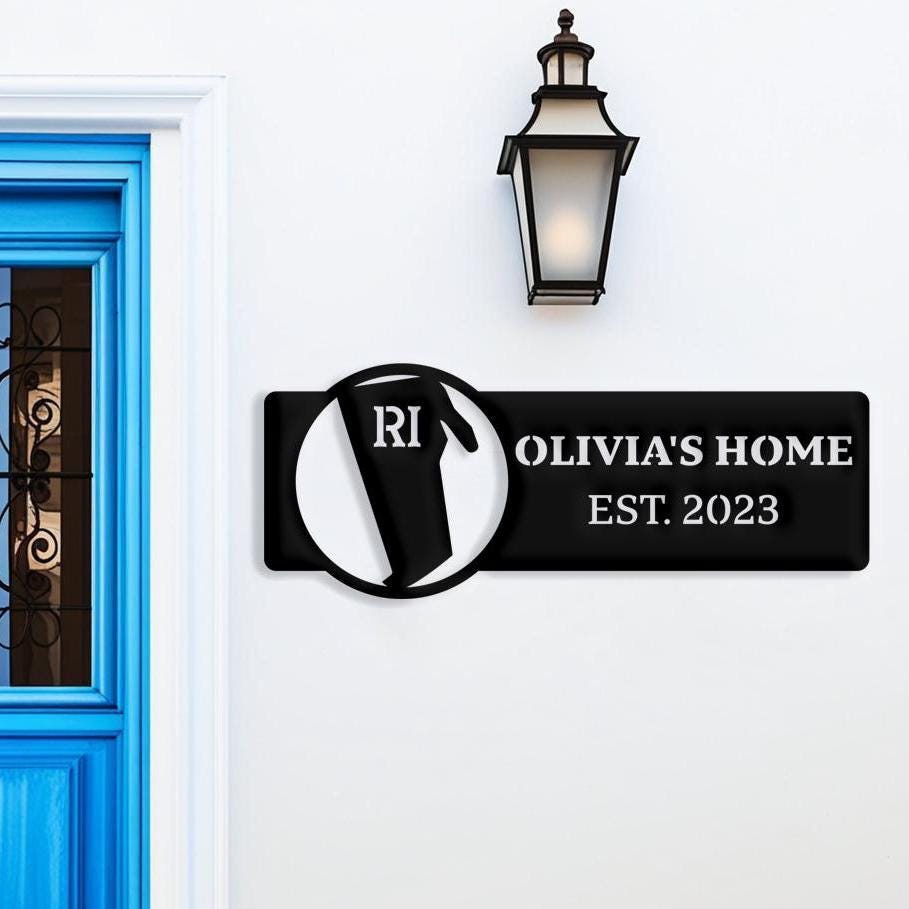 Rhode Island Custom Metal Sign