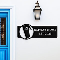 Rhode Island Custom Metal Sign