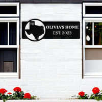 Texas Custom Metal Sign