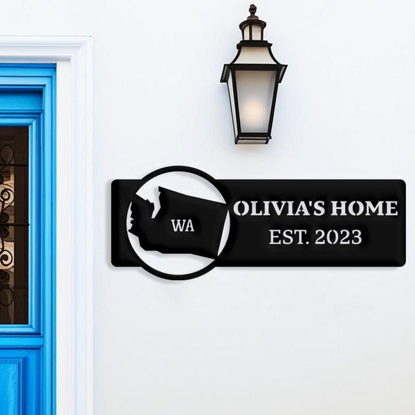Washington Custom Metal Sign