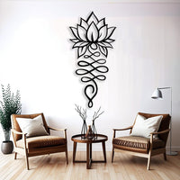 Lotus Flower Metal Wall Decor
