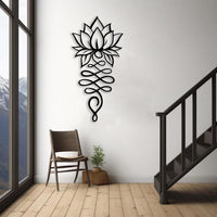 Lotus Flower Metal Wall Decor