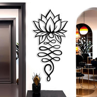 Lotus Flower Metal Wall Decor