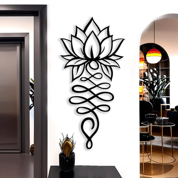 Lotus Flower Metal Wall Decor