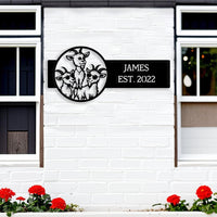Funny Goats Custom Metal Sign