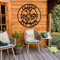 Funny Goats Custom Metal Sign