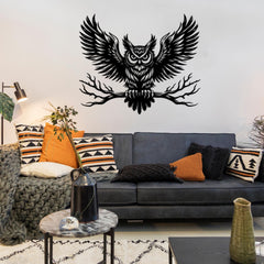 Majestic Owl Metal Wall Art
