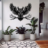 Majestic Owl Metal Wall Art