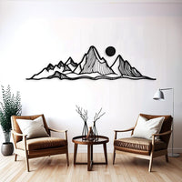 Abstract Mountain Metal Wall Decor