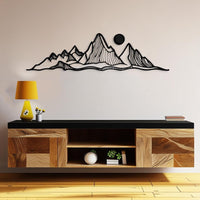 Abstract Mountain Metal Wall Decor