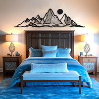 Abstract Mountain Metal Wall Decor