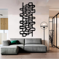 Vertical Abstract Metal Wall Decor