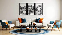 Abstract Wave Line Art