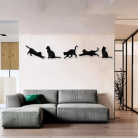 Funny Cat Metal Wall Decor