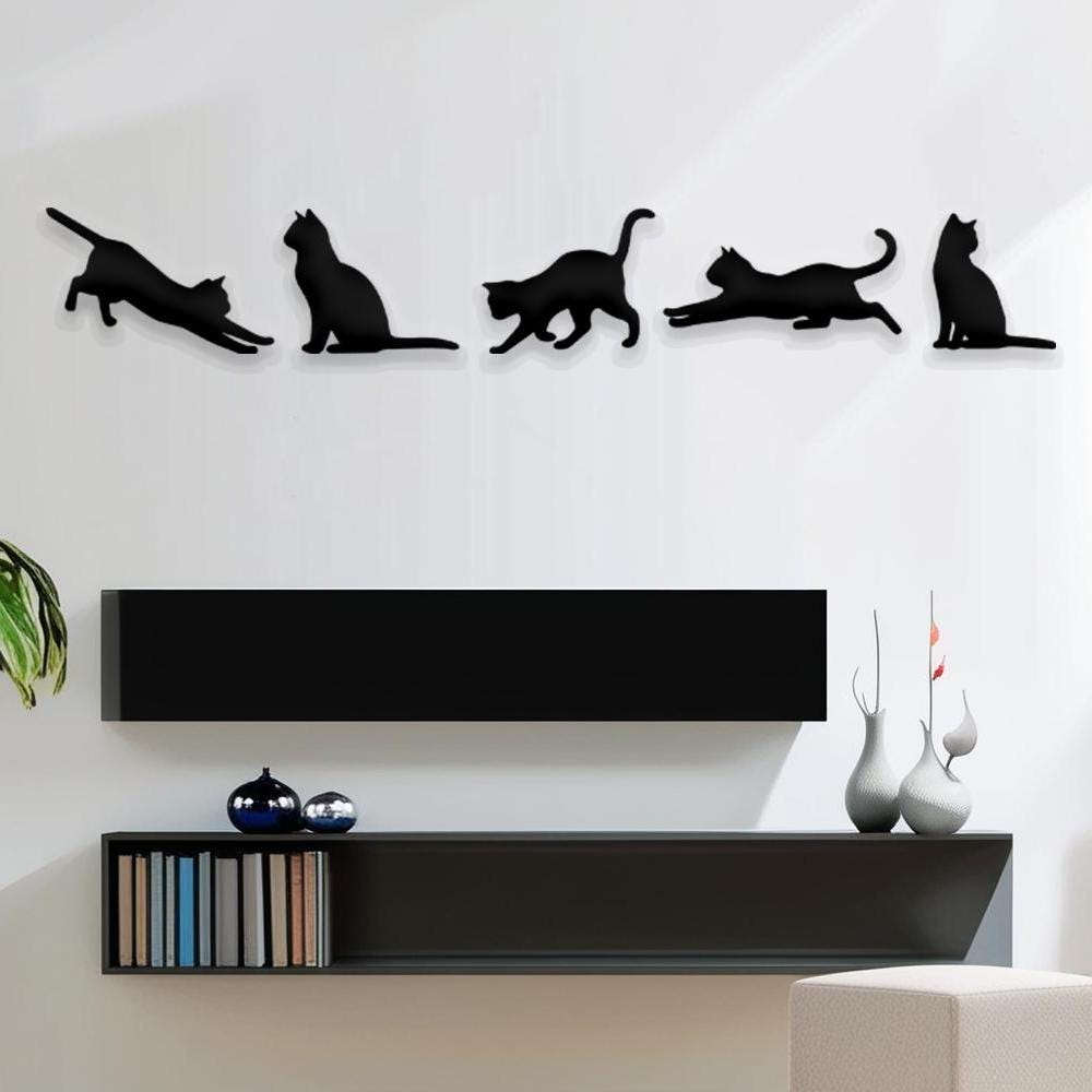 Funny Cat Metal Wall Decor