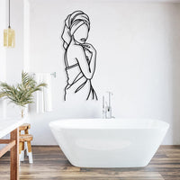 Metal Bathroom Sign for Women