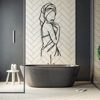 Metal Bathroom Sign for Women