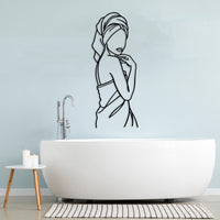 Metal Bathroom Sign for Women