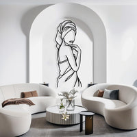 Metal Bathroom Sign for Women