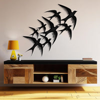 Flying Swallow Metal Wall Art