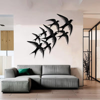 Flying Swallow Metal Wall Art
