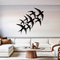 Flying Swallow Metal Wall Art
