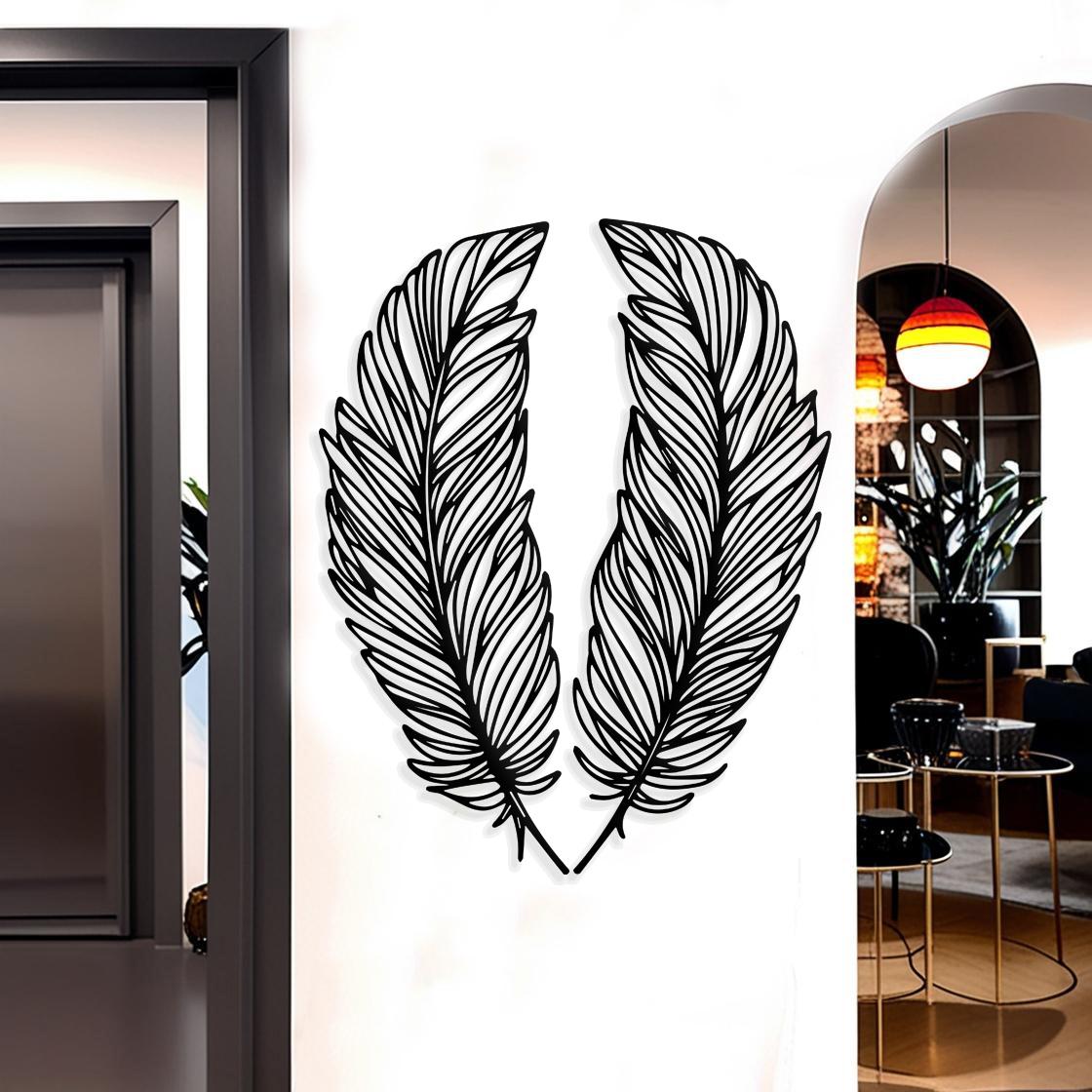 The Devil's Feathers Metal Wall Art Set