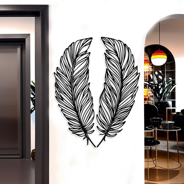 The Devil's Feathers Metal Wall Art Set