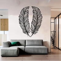 The Devil's Feathers Metal Wall Art Set