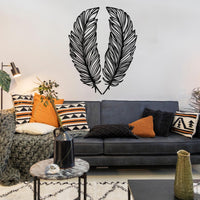 The Devil's Feathers Metal Wall Art Set