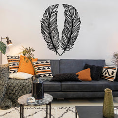 The Devil's Feathers Metal Wall Art Set