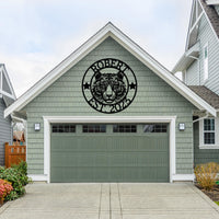 Custom Tiger Metal Sign