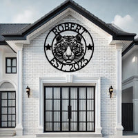 Custom Tiger Metal Sign
