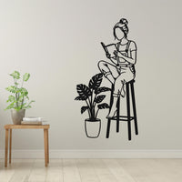 Reading Nook Metal Wall Art