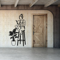 Reading Nook Metal Wall Art